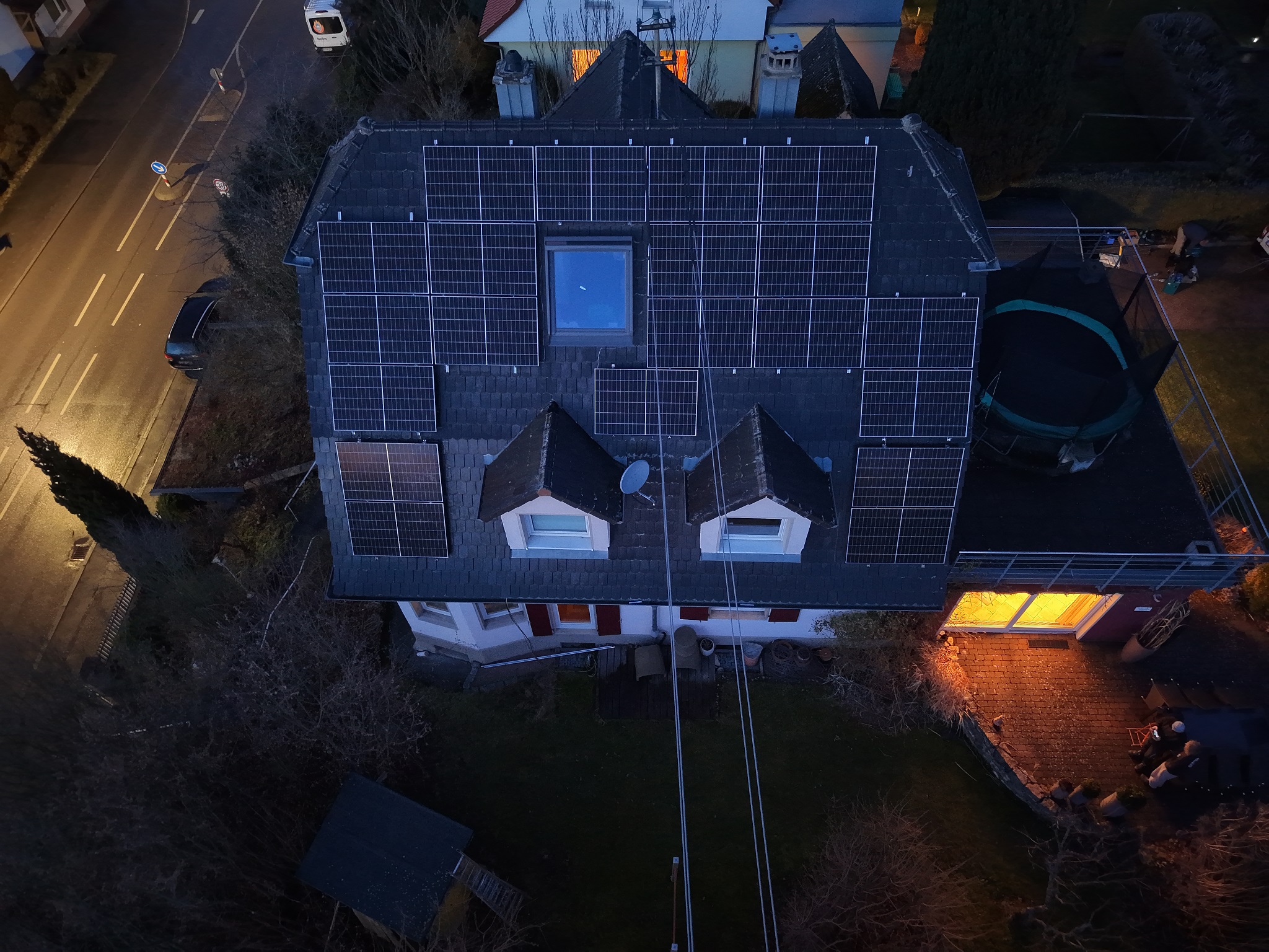 Photovoltaikanlage auf einem Hausdach