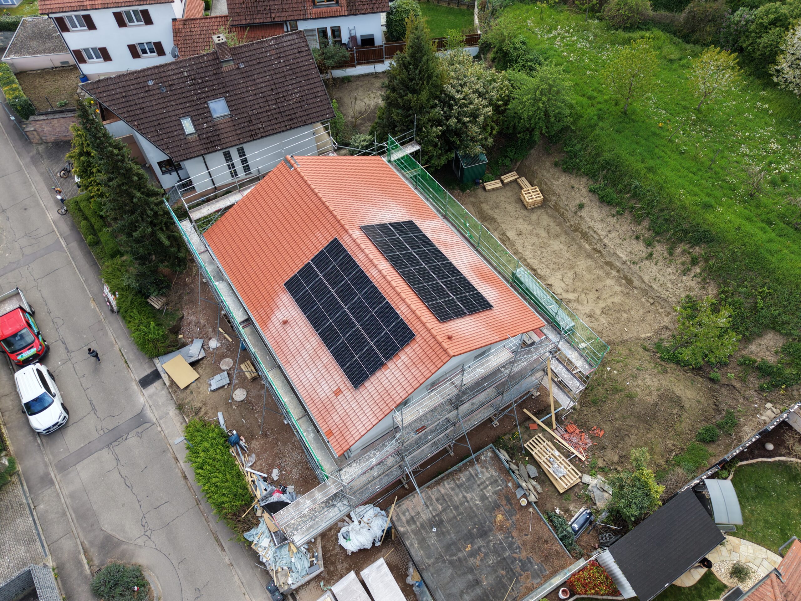 Photovoltaikanlage auf einem Hausdach